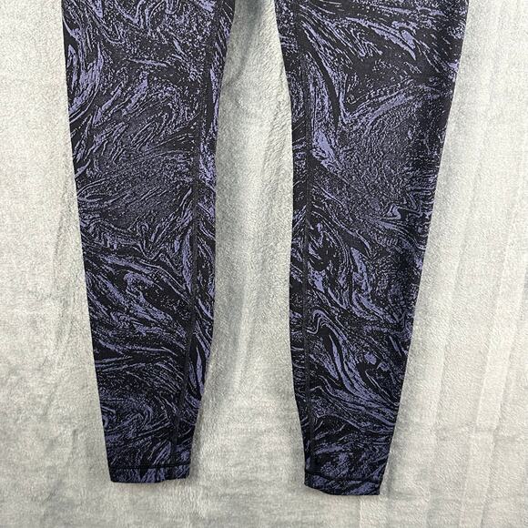 Lululemon Leggings Womens 8 Blue Wunder Under High Rise Tight Luxtreme Workout - Picture 3 of 12